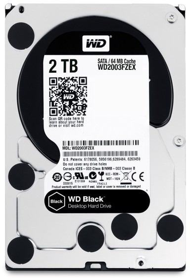 WESTERN DIGITAL Tvrdi disk Black, 3.5", 2 TB, SATA III, 64 MB cache, 7200 okr./min